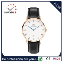 Montre-bracelet en acier inoxydable de montre-bracelet en or rose (DC-1299)